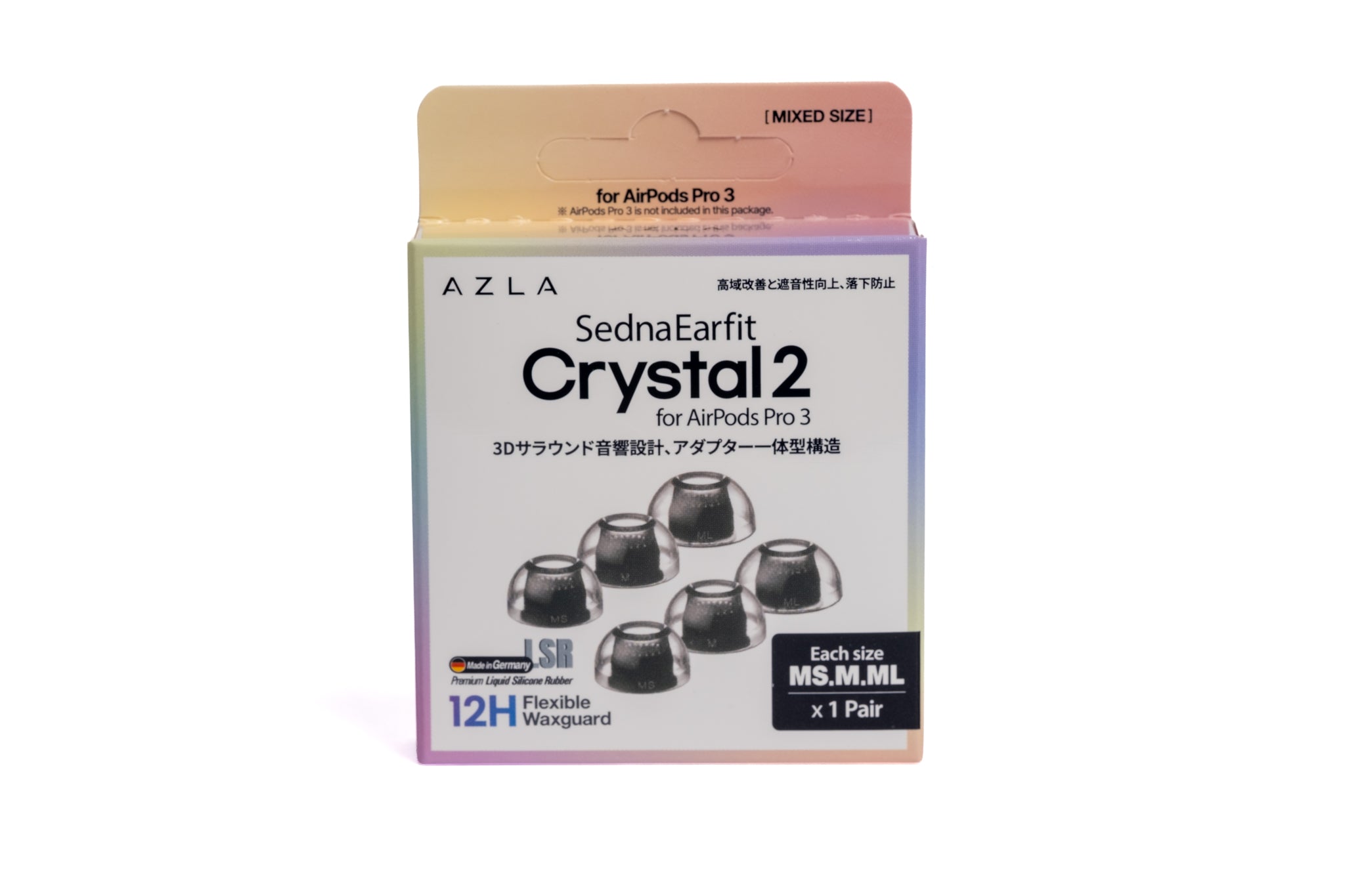 AZLA SendnaEarfit Crystal 2 for AirPods Pro 3 - All sizes