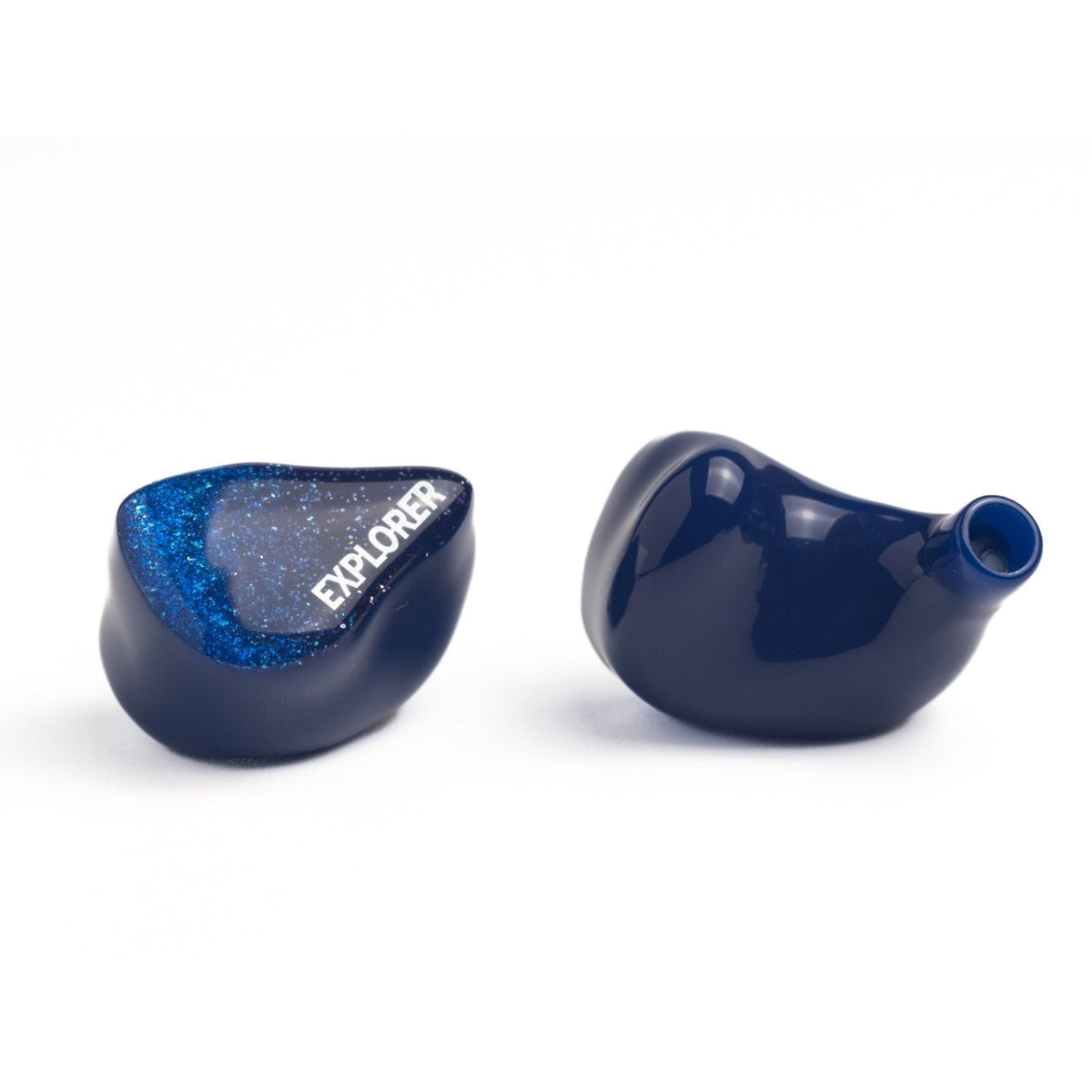 AFUL Explorer earpieces from the front and the inside, showing the nozzle