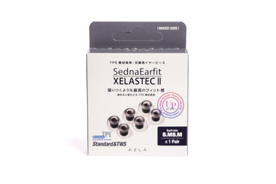 A box of SednaEarfit XELASTEC II eartips 2